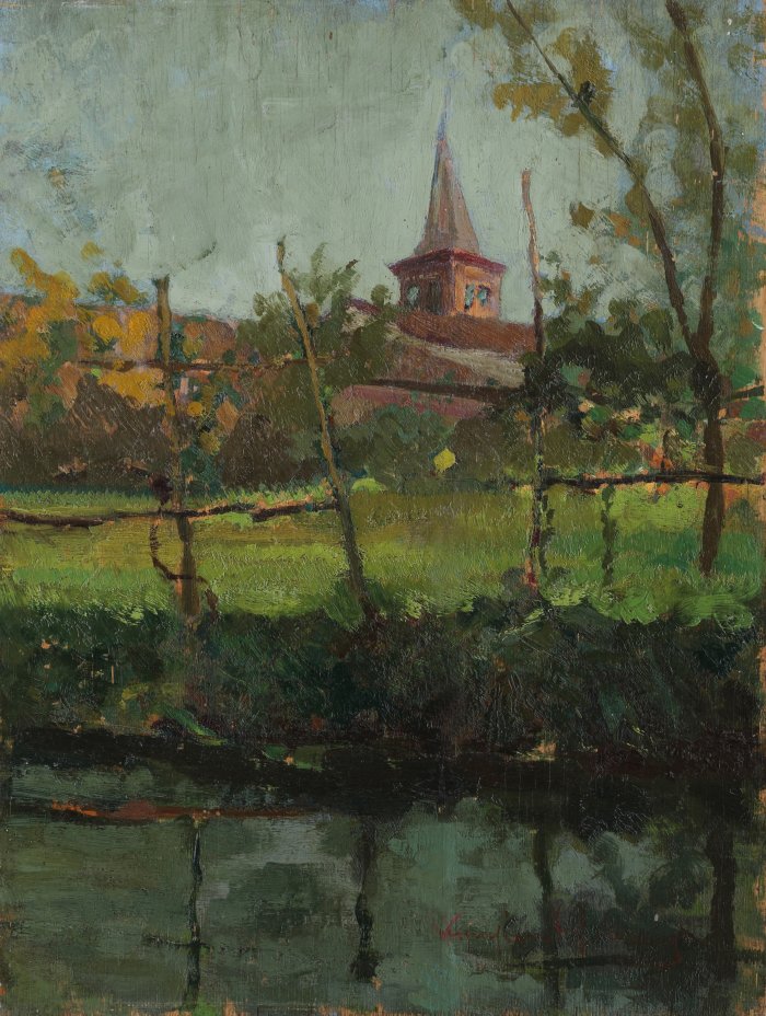 vespasiano quarenghi: Il ruscello fuori paese